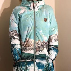 Winter Parka- Swiss Alps Scene